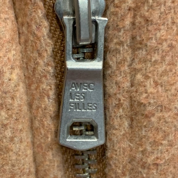 Anthropologie Avec Les Filles Lined Wool Blend Coat Toffee Size XS With pockets - Picture 6 of 12